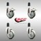 Service Caster 4 Inch 316SS Gray Poly Swivel 1-1/2 Inch Expanding Stem Caster Lock Brake, 2PK SCC-SS316TTLEX20S414-PPUB-2-S-2-112 - alternate 5